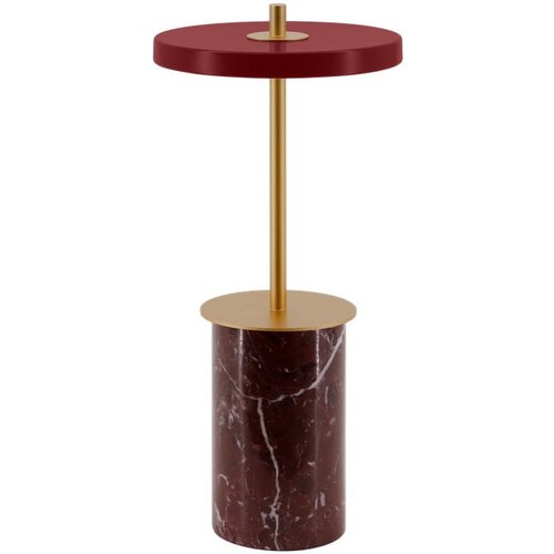 UMAGE Crvena mramorna LED stolna lampa s mogućnosti zatamnjivanja s metalnim sjenilom (visina 25,5 cm) Asteria Move Mini &amp;ndash; Slike