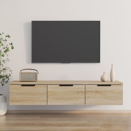 VidaXL Stenska omarica sonoma hrast 102x30x20 cm konstruiran les Slike
