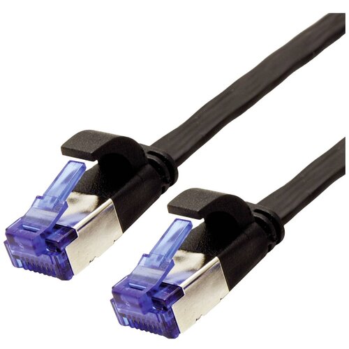 Value 21.99.0832 RJ45 omrežni kabel\, Patch kabel CAT 6a F/UTP 2.00 m črna 1 kos, (20420339) Cene