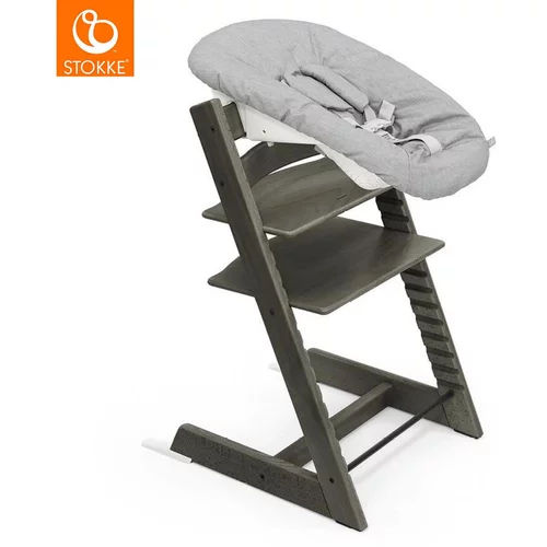 Stokke otroški stolček tripp trapp® hazy grey + vstavek za novorojenčka tripp trapp® grey