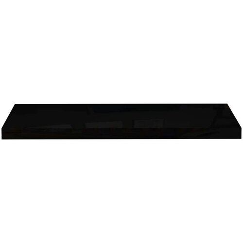VidaXL plutajuća zidna polica visoki sjaj crna 80 x 23,5 x 3,8 cm MDF Slike
