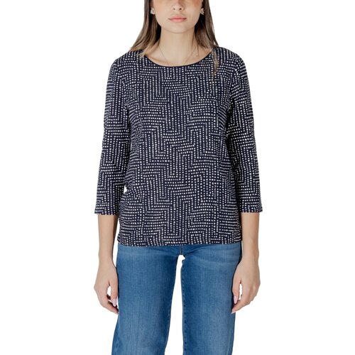 Street One Majice z dolgimi rokavi printed Style Evi 322808 Modra Cene