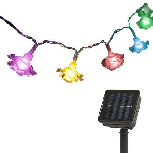 Family LED solarna veriga rožice 2.3 m 20 LED večbarvna
