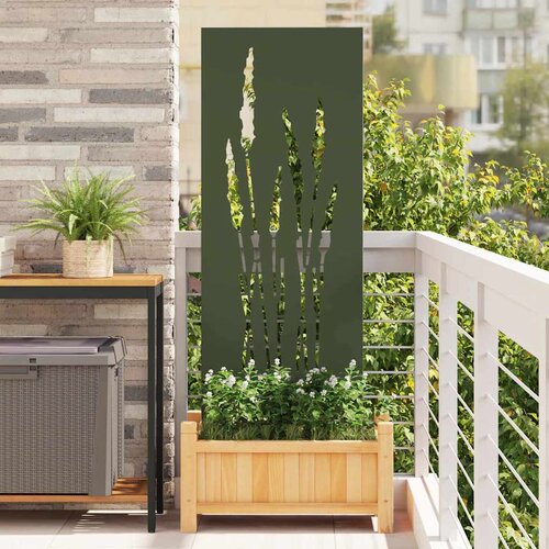 VidaXL Dekorativna ploča za vrt Maslinovo zelena 50 x 140 cm Slike