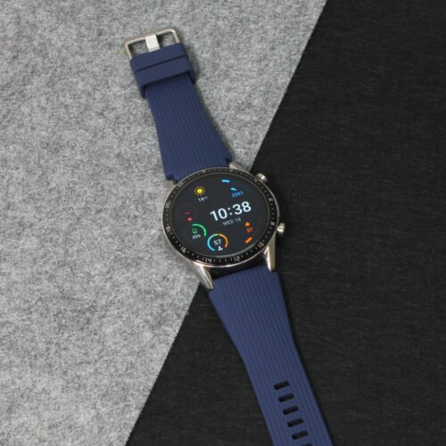 narukvica relief za smart watch 22mm teget Slike