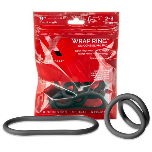 PerfectFIT Slim Wrap 9 - tanek obroček za penis - črn (22 cm) Cene