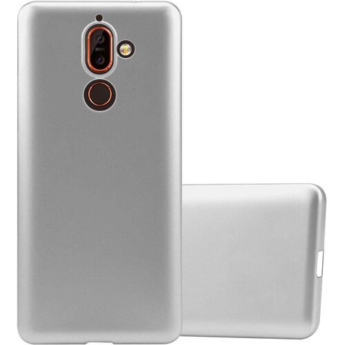  case, združljiv z nokia v kovinskem srebru - za&scaron;čitni pokrov, narejen iz fleksibilnega silikona tpu, (20589992) Cene