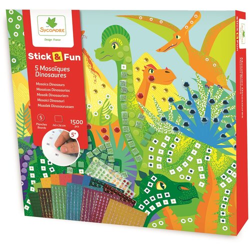 SYCOMORE Stick & Fun &ndash; mozaik &ndash; svet dinozavrov Cene