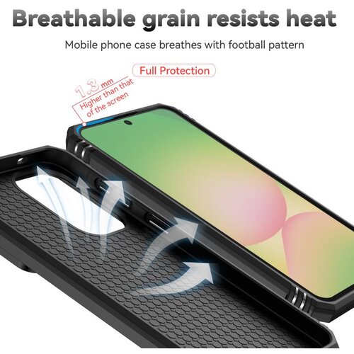 SUNSKY Hybrid Armor ovitek za Samsung A57, Črn Slike