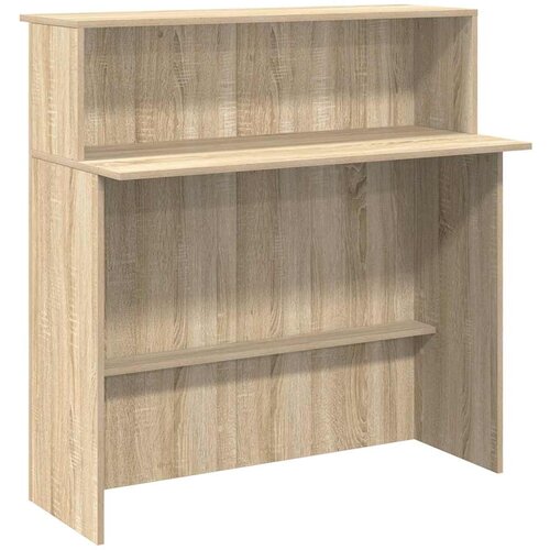 Maison Chic Sprejemna miza - Računalni&amp;scaron;ka miza - pisarni&amp;scaron;ka miza sonoma hrast 100x50x103,5 cm inženirski les, (21785353) Slike