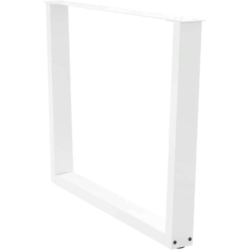  Noge za blagovaonski stol V-oblika 3 kom bijele 100x(72-73 3)cm Slike