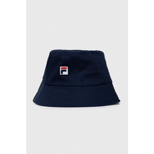 Fila Bombažni klobuk mornarsko modra barva