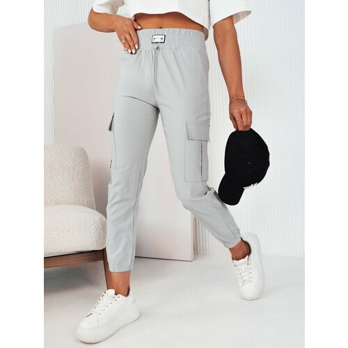 DStreet MAREN Women's Trousers Grey Slike