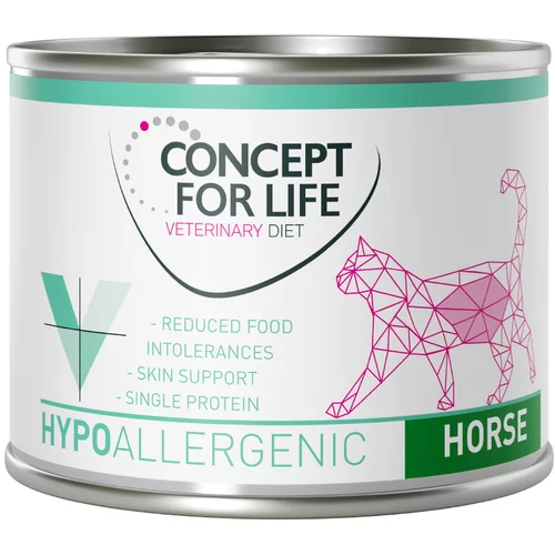 Concept for Life Ekonomično pakiranje Veterinary Diet 24 x 200 g /185 g - Hypoallergenic konj 24 x 200 g