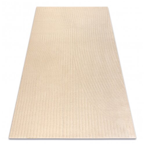 RugsX Volnena preproga TEXTURA 488.12.LA100 OSTA - Valovi, geometrijski okvir, strukturna krem 160x230 cm, (5000218736) Cene