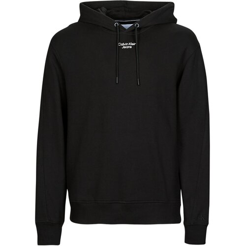 Calvin Klein Jeans STACKED LOGO HOODIE Crna Cene