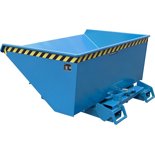 eurokraft pro Samodejni prekucni zaboj, prostornina 0,9 m³, moder RAL 5012 Cene