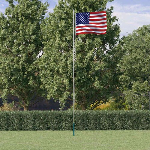  Američka zastava i jarbol 6,08 m aluminijska Cijene