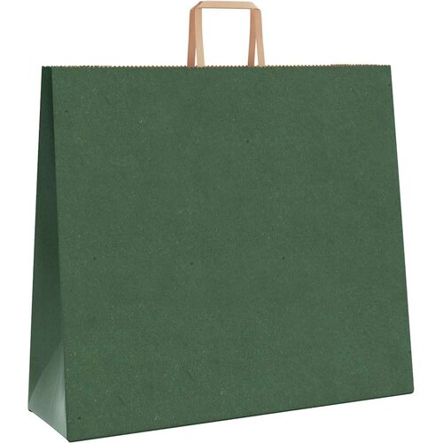  Papirnate vrećice 250 kom s ručkama zelene 54x15x49 cm Slike