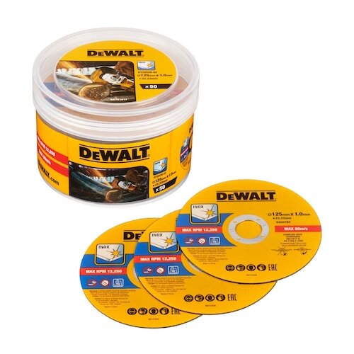 Dewalt 125MM REZALNI DISK 50X V POSODI, (5000089731) Slike
