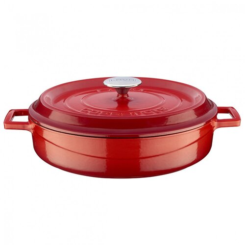 Lava Rdeč večnamenski nizki lonec 32 cm, (21222626) Cene
