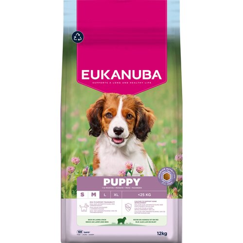 Eukanuba Puppy Small & Medium Breed janjetina i riža - 2 x 12 kg Cijene
