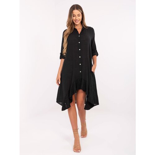 Och Bella Dress-TW-SK-BI-2021399.54-black Cene