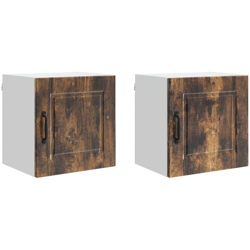  Ormar za Zid 2 pcs Dimljeni hrast 40 x 31 x 40 cm Slike
