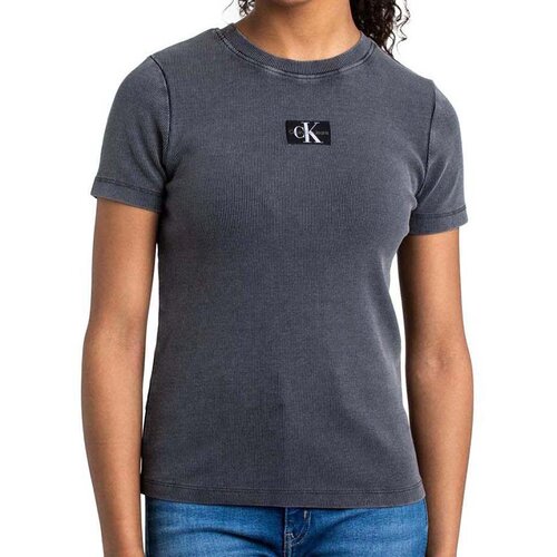 Calvin Klein ženska majica label washed rib slimtee J20J223092PT2 Slike
