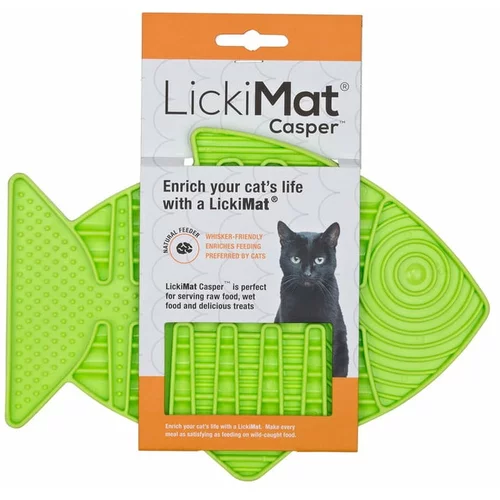 LickiMat Mačja podloga za lizanje Casper Green -
