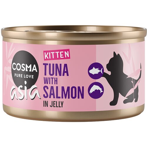 Cosma Ekonomično pakiranje Asia Kitten u želeu 12 x 85 g - Tuna s lososm Cijene