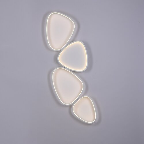 SCH&amp;Ouml;NER WOHNEN 14039-16 - LED prigu&amp;scaron;iva plafonska svetiljka PEBBLES LED/35,5W/230V bela Slike