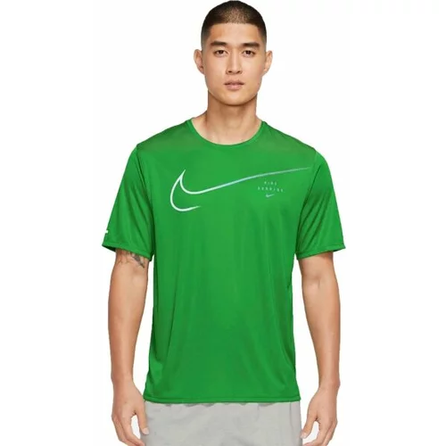 Nike M NK DF UV RUN DVN MILER GX SS Muška majica za trčanje, zelena