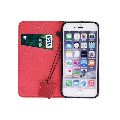 NOBRAND Etui Genuine Leather Smart Pro za Samsung Galaxy S10e - rdeč Slike