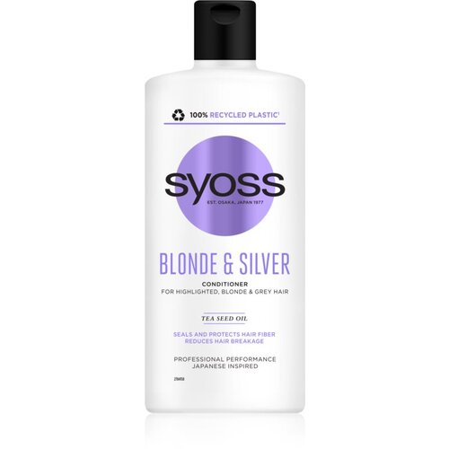 Syoss Blonde & Silver Conditioner balzam za lase za svetle lase za sive lase 440 ml Cene