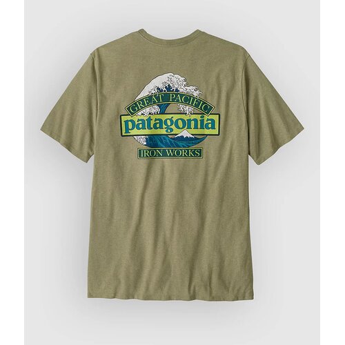 Patagonia Great Waves Responsibili- T-shirt gumtree green Cene