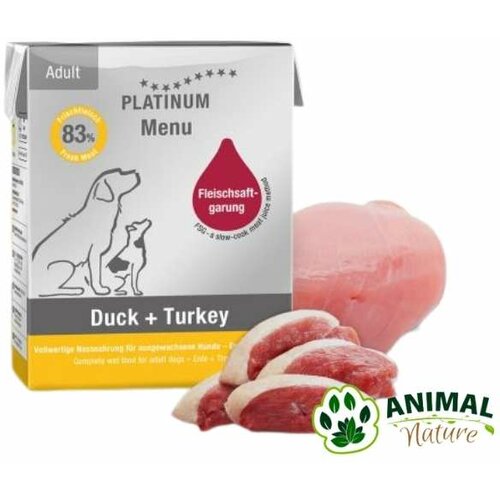 Platinum vlažna hrana za pse u konzervi sa ćuretinom i pačetinom Cene