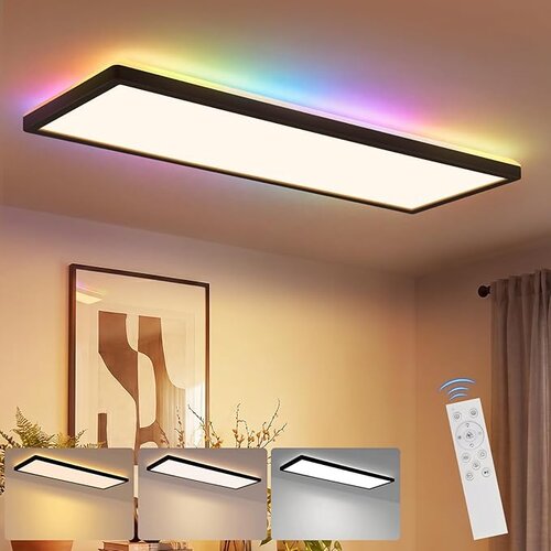 Nettlife LED stropna svetilka: 58 cm svetilka za dnevno sobo, 24W zatemnljiva kuhinjska svetilka, (5000491434) Slike
