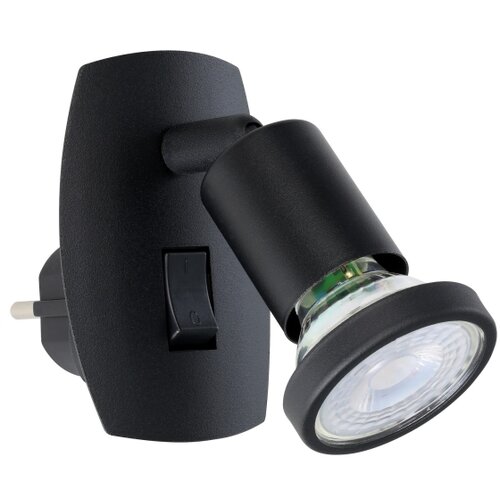 Eglo 300911 - led svetiljka za utičnicu parrini 1xGU10/4,5W/230V crna Slike