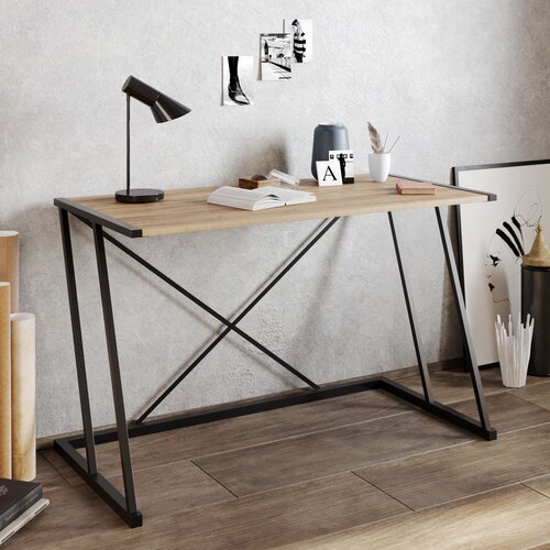 Woody Fashion radni sto anemon - walnut, black walnutblack study desk Cene