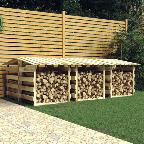 VidaXL Pergola s streho 6 kosov 100x90x100 cm impregnirana borovina Slike