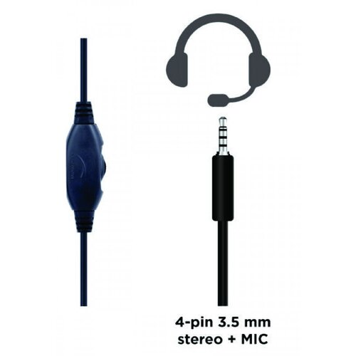 Gembird Slu&amp;scaron;alke Game Control Red-Negro Volume, (21153574) Slike