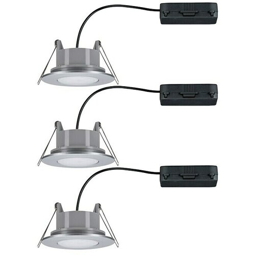PAULMANN Set ugradbenih LED svjetiljki Vali (16,5 W, Krom, 3 Kom., Topla bijela, IP65) Cene