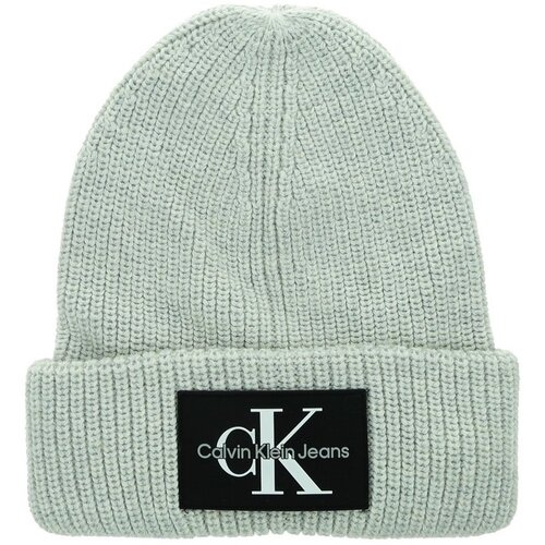 Calvin Klein Jeans Monologo Patch Beanie Zelena Slike