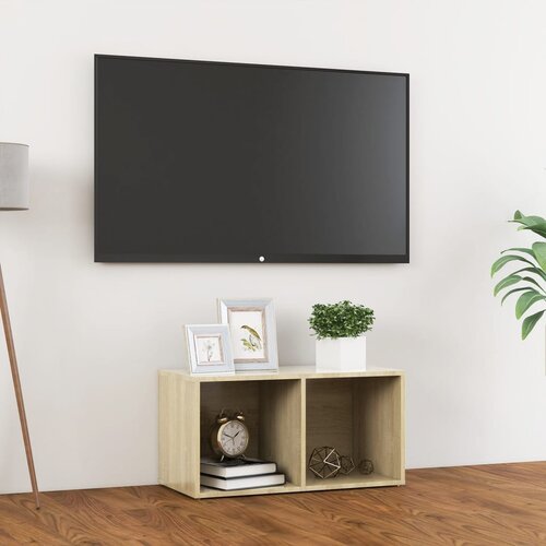 VidaXL TV omarica sonoma hrast 72x35x36,5 cm iverna plo&amp;scaron;ča Slike