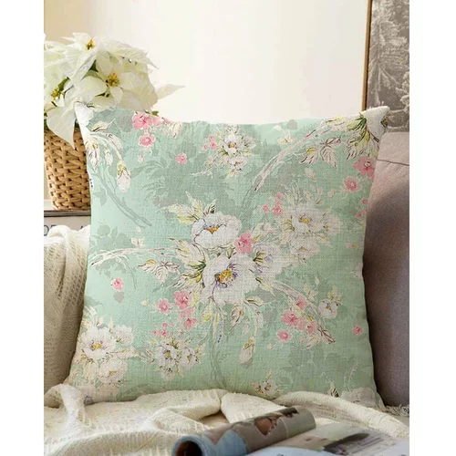 Minimalist Cushion Covers zelena jastučnica s udjelom pamuka Blossom, 55 x 55 cm