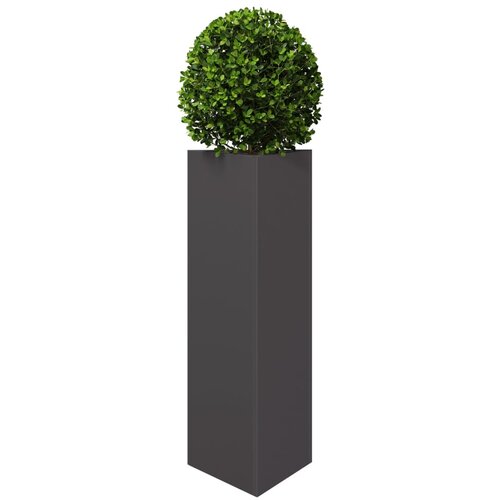  Vrtna sadilica crna trokutasta 30 x 26 x 75 cm čelična Slike