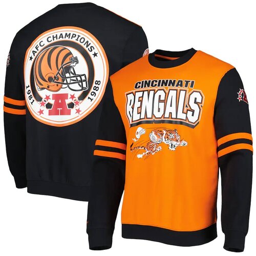 Mitchell And Ness muški Cincinnati Bengals All Over Crew 2.0 pulover Cijene