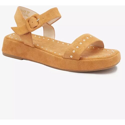 Resti Brown women's sandals with rhinestones Franssia - Footwear Cijene