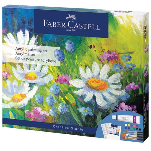  SET BOJA AKRILNIH U TUBI 9ML PK18 FABER-CASTELL 379280 Slike